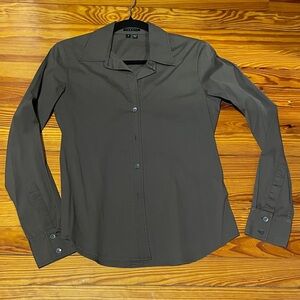 Vintage Theory Olive-Green Long Sleeve Button Down Shirt